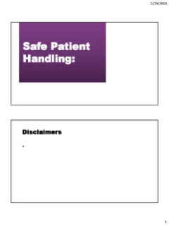 Safe Patient Handling