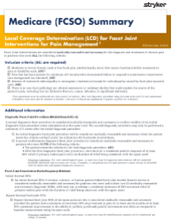 First Coast Service Options (FCSO) LCD summary