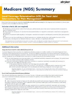 National Government Services (NGS) LCD summary