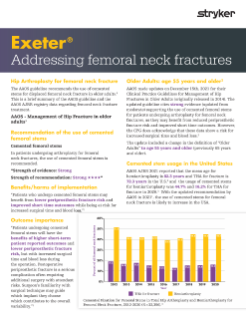 Exeter addressing femoral neck fractures