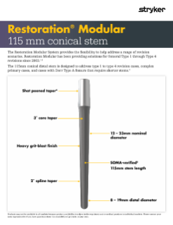 Restoration Modular sell sheet