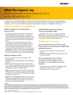 Reduce the risk of heel pressure injury in the OR and the ICU