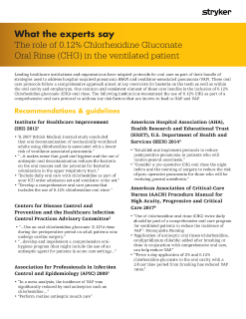 The role of 0.12% Chlorhexidine Gluconate Oral Rinse (CHG) in the ventilated patient