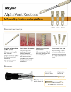 AlphaVent Knotless brochure