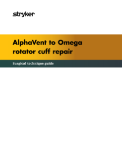 AlphaVent to Omega rotator cuff repair