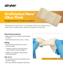 GraftJacket Now Ultra-Thick brochure