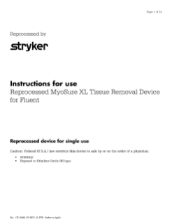 Reprocessed MyoSure XL Tissue Removal Device for Fluent
