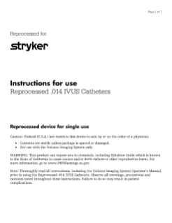 Reprocessed Philips Eagle Eye Platinum Rx Digital IVUS Catheter