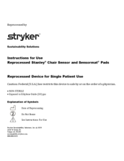 Reprocessed Stanley Chair Sensor and Sensormat Pads