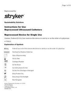 Reprocessed Diagnostic Ultrasound Catheters