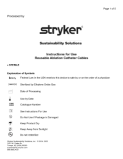 Reusable Ablation Catheter Cables