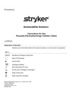 Reusable Electrophysiology Catheter Cables