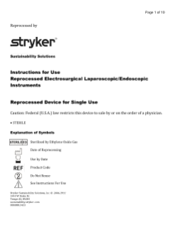 Reprocessed Electrosurgical Laparoscopic Endoscopic Instruments