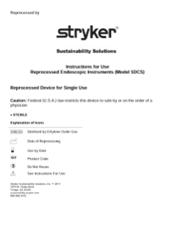 Reprocessed Endoscopic Instruments Model 5DCS