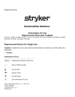 Reprocessed Ultrasonic Scalpels