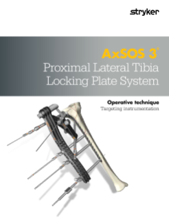 AxSOS 3 Ti Proximal Lateral Tibia with targeter operative technique